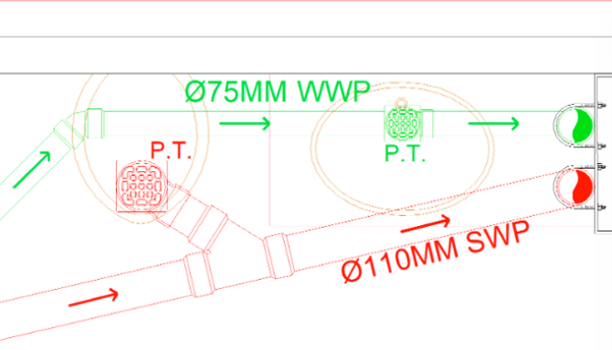 Plumbing Drainage Layout